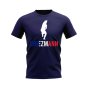 Antoine Griezmann France Silhouette T-shirt (Navy)