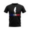 Antoine Griezmann France Silhouette T-shirt (Black)