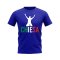 Federico Chiesa Italy Silhouette T-shirt (Royal)