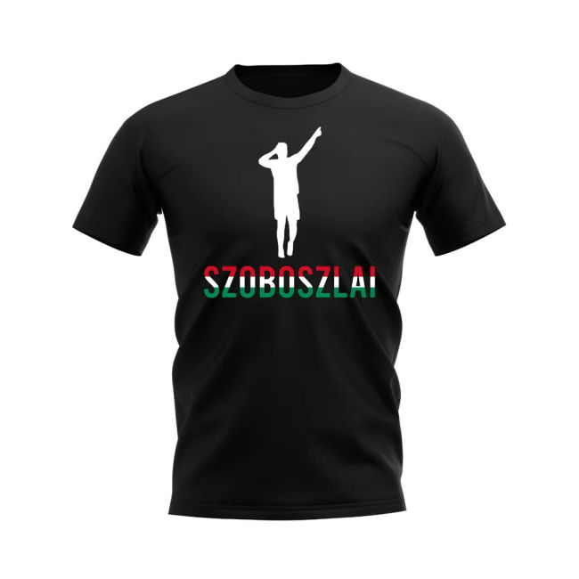 Dominik Szoboszlai Hungary Silhouette T-shirt (Black)