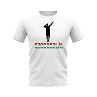 Dominik Szoboszlai Hungary Silhouette T-shirt (White)