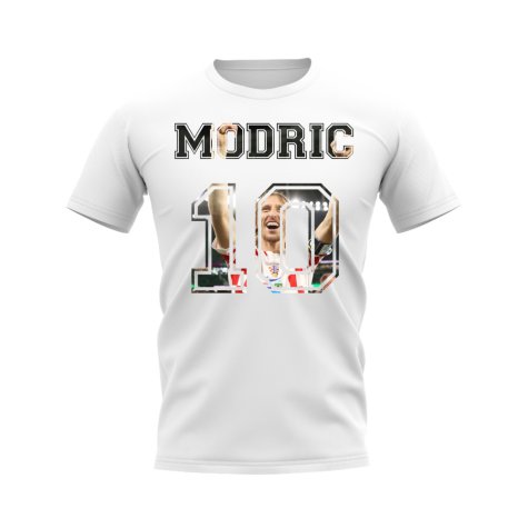 Luka Modric Croatia 10 T-Shirt (White)