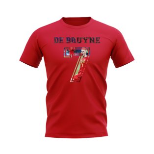 Kevin de Bruyne Belgium 7 T-Shirt (Red)