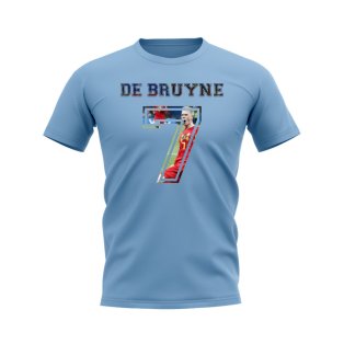 Kevin de Bruyne Belgium 7 T-Shirt (Sky Blue)