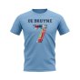 Kevin de Bruyne Belgium 7 T-Shirt (Sky Blue)