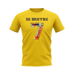 Kevin de Bruyne Belgium 7 T-Shirt (Yellow)