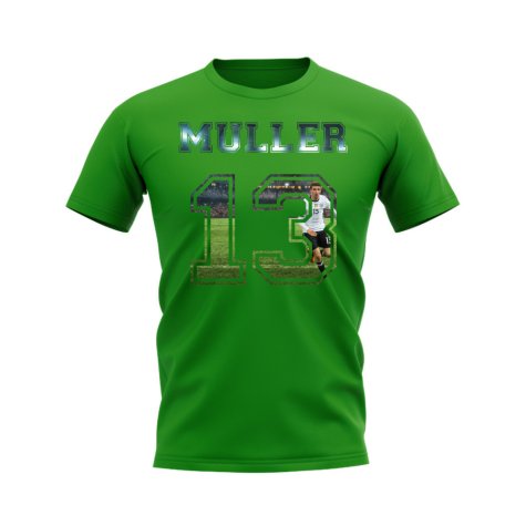 Thomas Muller Germany 13 T-Shirt (Green)