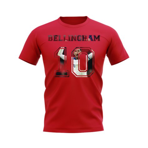 Jude Bellingham England 10 T-Shirt (Red)