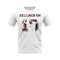 Jude Bellingham England 10 T-Shirt (White)