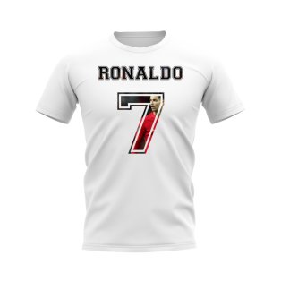 Cristiano Ronaldo Portugal 7 T-Shirt (White)