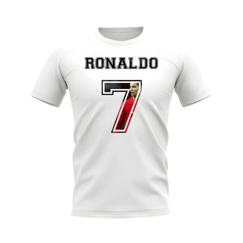Cristiano Ronaldo Portugal 7 T-Shirt (White)
