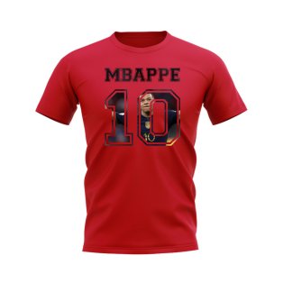 Kylian Mbappe France 10 T-Shirt (Red)