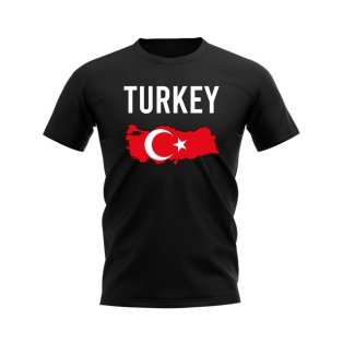 Turkey Map T-shirt (Black)