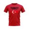 Turkey Map T-shirt (Red)
