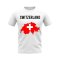 Switzerland Map T-shirt (White)