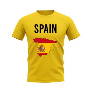 Spain Map T-shirt (Yellow)