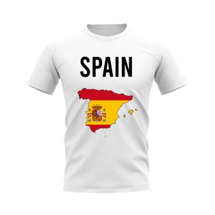 Spain Map T-shirt (White)