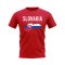 Slovakia Map T-shirt (Red)