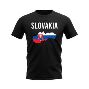 Slovakia Map T-shirt (Black)
