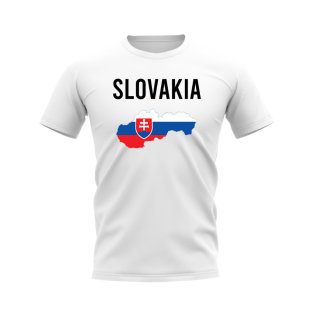 Slovakia Map T-shirt (White)