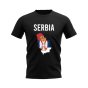 Serbia Map T-shirt (Black)