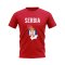 Serbia Map T-shirt (Red)