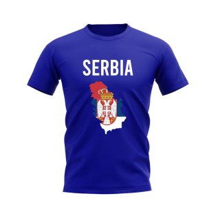 Serbia Map T-shirt (Royal)
