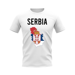 Serbia Map T-shirt (White)