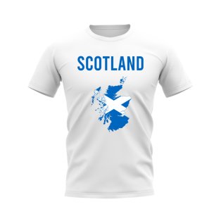 Scotland Map T-shirt (White)