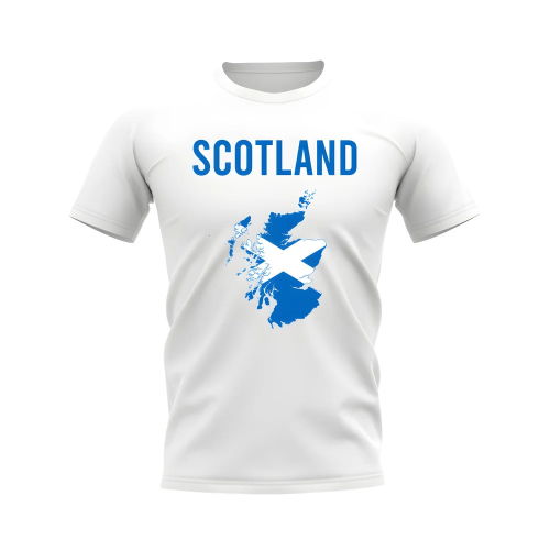 Scotland Map T-shirt (White)