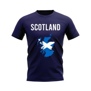 Scotland Map T-shirt (Navy)