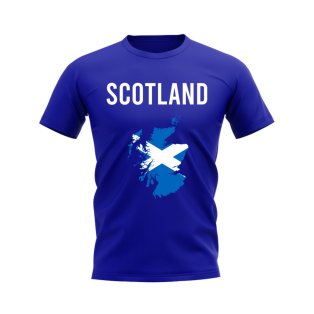 Scotland Map T-shirt (Royal)