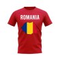 Romania Map T-shirt (Red)