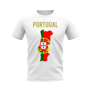 Portugal Map T-shirt (White)