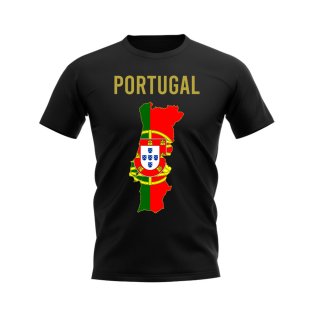 Portugal Map T-shirt (Black)