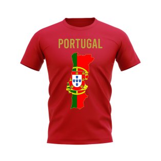 Portugal Map T-shirt (Red)