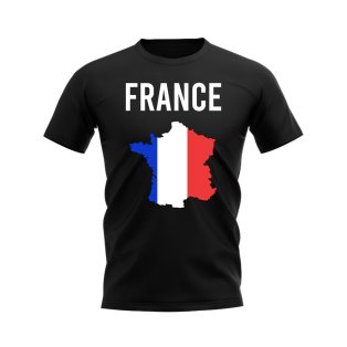 France Map T-shirt (Black)