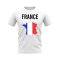 France Map T-shirt (White)