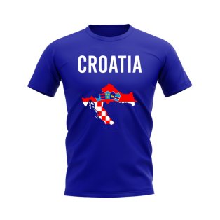 Croatia Map T-shirt (Royal)