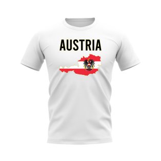 Austria Map T-shirt (White)