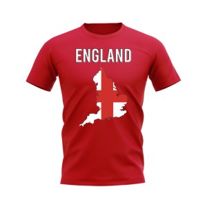 England Map T-shirt (Red)
