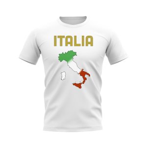 Italia Map T-shirt (White)
