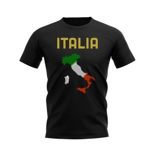 Italia Map T-shirt (Black)