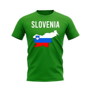Slovenia Map T-shirt (Green)