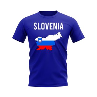 Slovenia Map T-shirt (Royal)