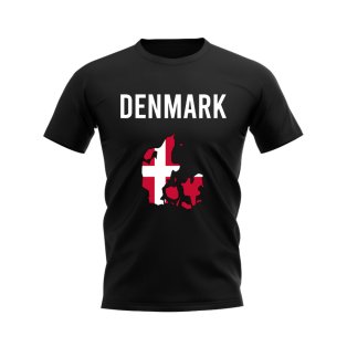 Denmark Map T-shirt (Black)