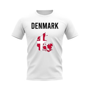 Denmark Map T-shirt (White)