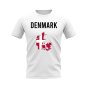 Denmark Map T-shirt (White)