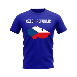 Czech Republic Map T-shirt (Royal)