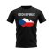 Czech Republic Map T-shirt (Black)